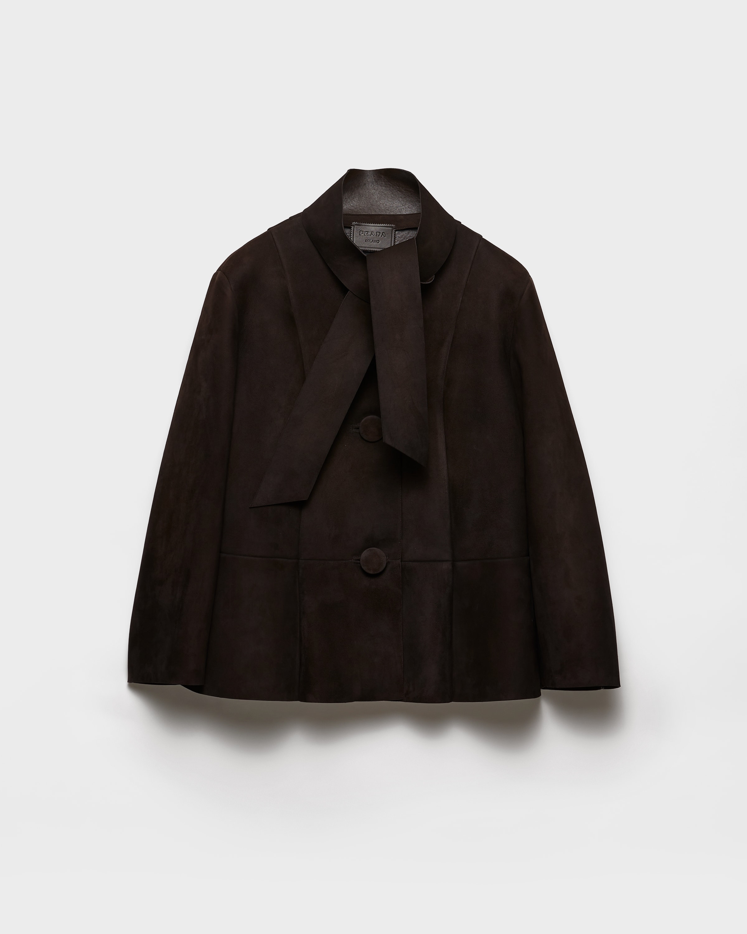 Куртка из сдвоенной замши Prada, эбеновый
Куртка из сдвоенной замши Prada, эбеновый