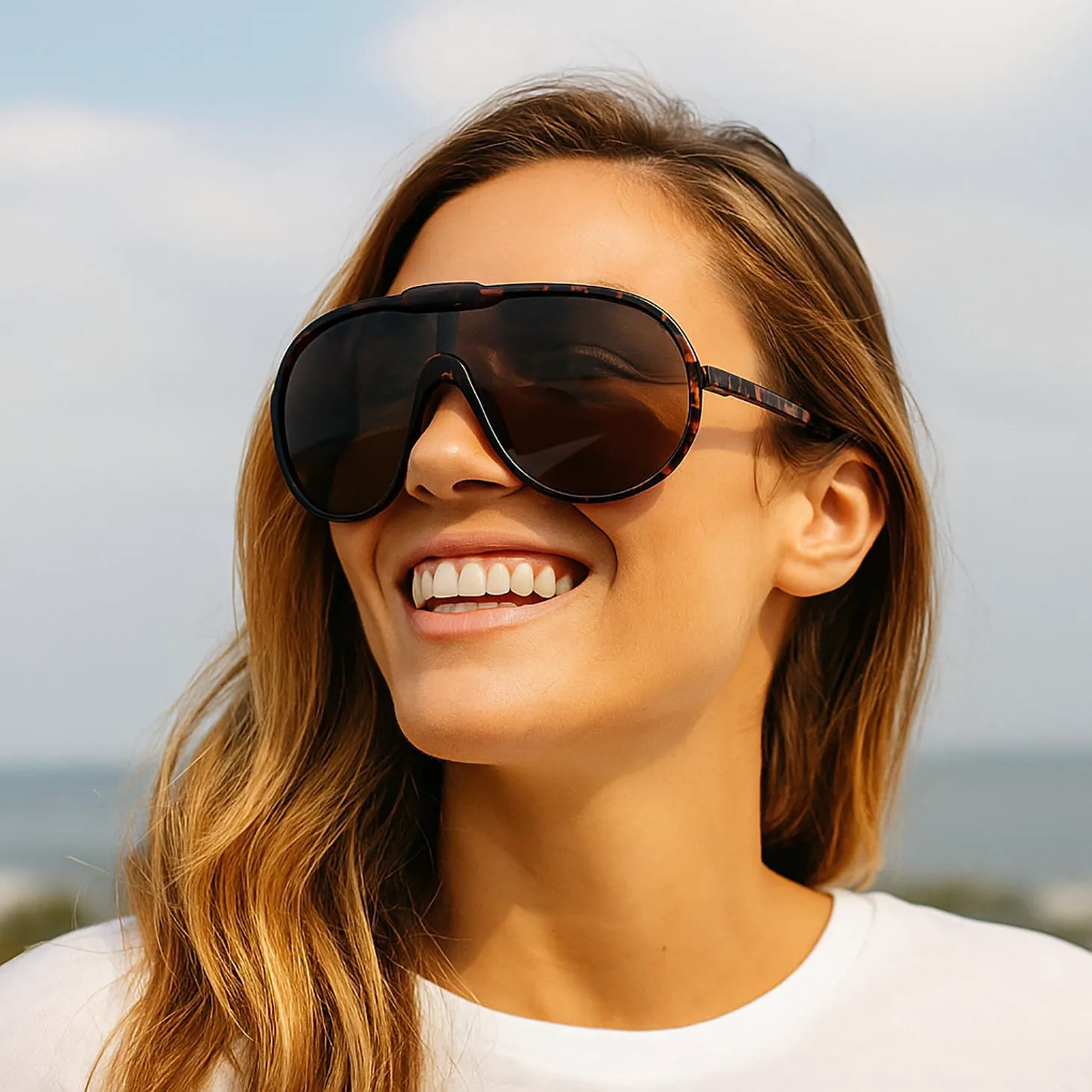 Солнцезащитные очки SDINM в стиле ретро, большие, для женщин и мужчин, винтажные, 70-х годов, в форме щита, цельные, авиаторские, Leopard Frame\brown Lens
Солнцезащитные очки SDINM в стиле ретро, большие, для женщин и мужчин, винтажные, 70-х годов, в форме щита, цельные, авиаторские, Leopard Frame\brown Lens