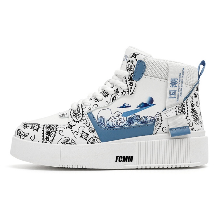 Противоскользящие износостойкие высокие детские кроссовки для скейтбординга FCMM, белый/синий
Противоскользящие износостойкие высокие детские кроссовки для скейтбординга FCMM, белый/синий