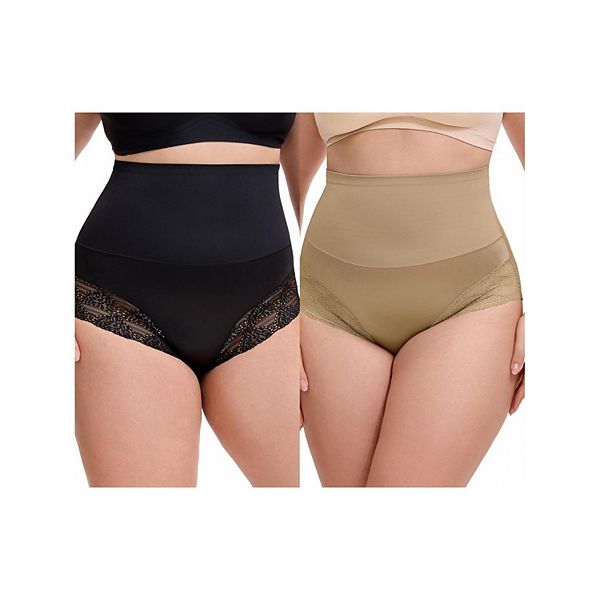 2 пачки женских трусиков с кружевной отделкой, утягивающих живот, с высокой талией и полным покрытием Inspire Chic, Black Light Brown
2 пачки женских трусиков с кружевной отделкой, утягивающих живот, с высокой талией и полным покрытием Inspire Chic, Black Light Brown