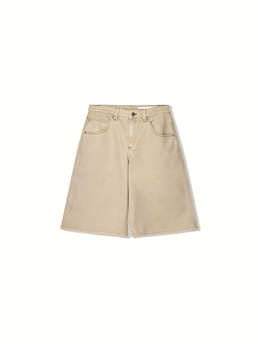 Джинсы с широкими штанинами Bershka, песочный
Джинсы с широкими штанинами Bershka, песочный