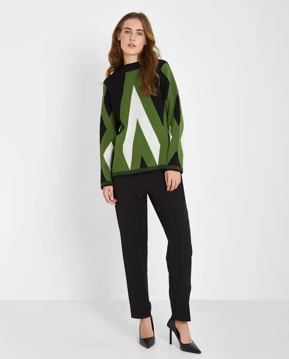 Женский свитер оверсайз с воротником Перкинс Trucco, мультиколор
Женский свитер оверсайз с воротником Перкинс Trucco, мультиколор