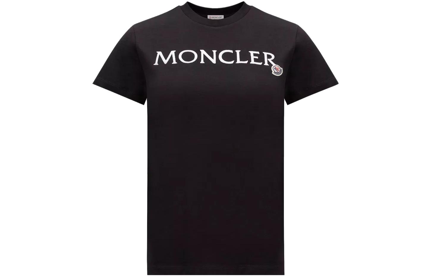 Футболка с вышитым логотипом Moncler, черный
Футболка с вышитым логотипом Moncler, черный