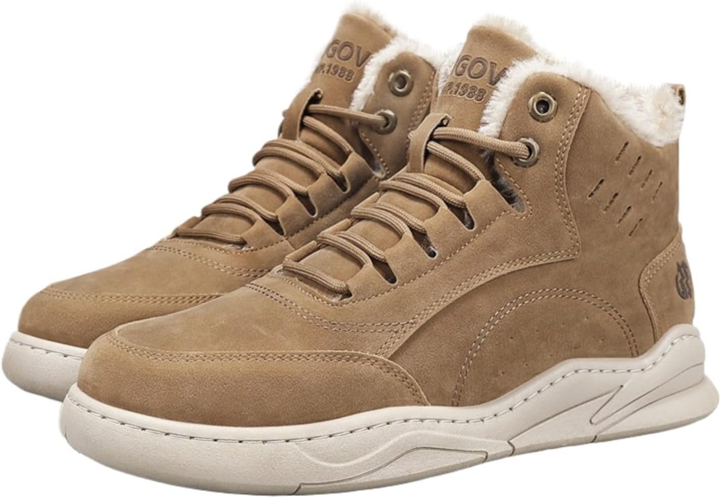 Мужские ботинки Azttoztto с высокой шнуровкой, утепленной плюшем, зимние водонепроницаемые замшевые ботинки для холодной погоды на улице, теплые ботинки с толстой подошвой, коричневый
Мужские ботинки Azttoztto с высокой шнуровкой, утепленной плюшем, зимние водонепроницаемые замшевые ботинки для холодной погоды на улице, теплые ботинки с толстой подошвой, коричневый