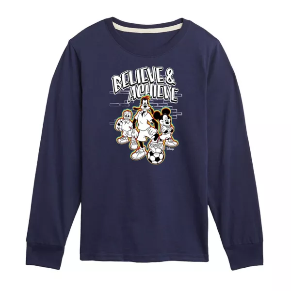 Футболка с длинным рукавом для мальчиков 8-20 лет Mickey & friends "Верь и достигай" Disney, синий
Футболка с длинным рукавом для мальчиков 8-20 лет Mickey & friends "Верь и достигай" Disney, синий
