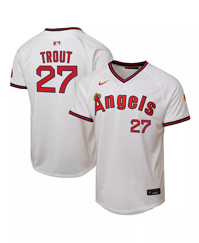 Футболка для мальчиков и девочек Mike Trout белая Los Angeles Angels Alternate 2 Limited Player Nike
Футболка для мальчиков и девочек Mike Trout белая Los Angeles Angels Alternate 2 Limited Player Nike