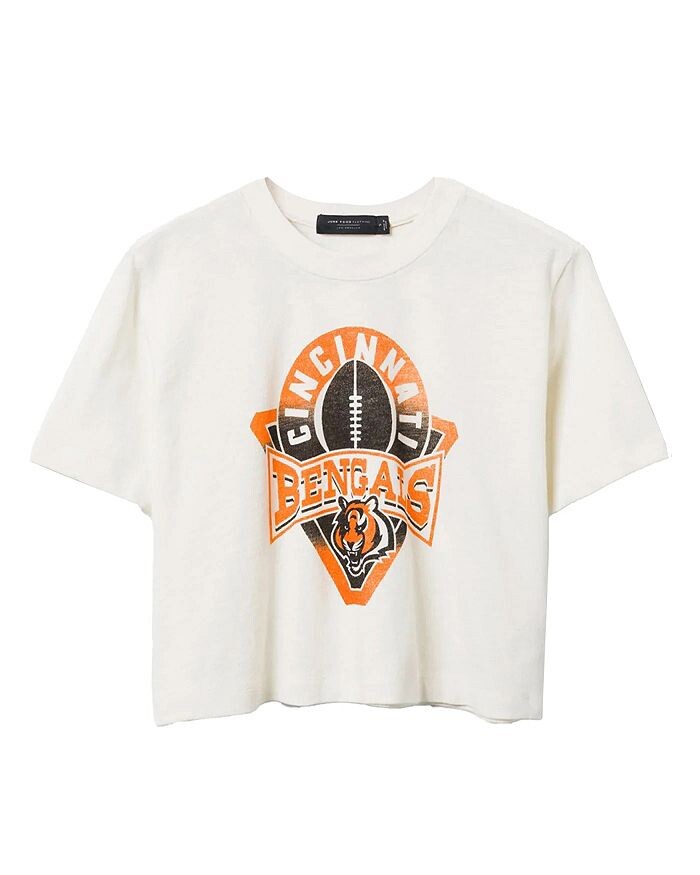 Женская укороченная футболка NFL Cincinnati Bengals с воротником-стойкой Junk Food Clothing, белый
Женская укороченная футболка NFL Cincinnati Bengals с воротником-стойкой Junk Food Clothing, белый