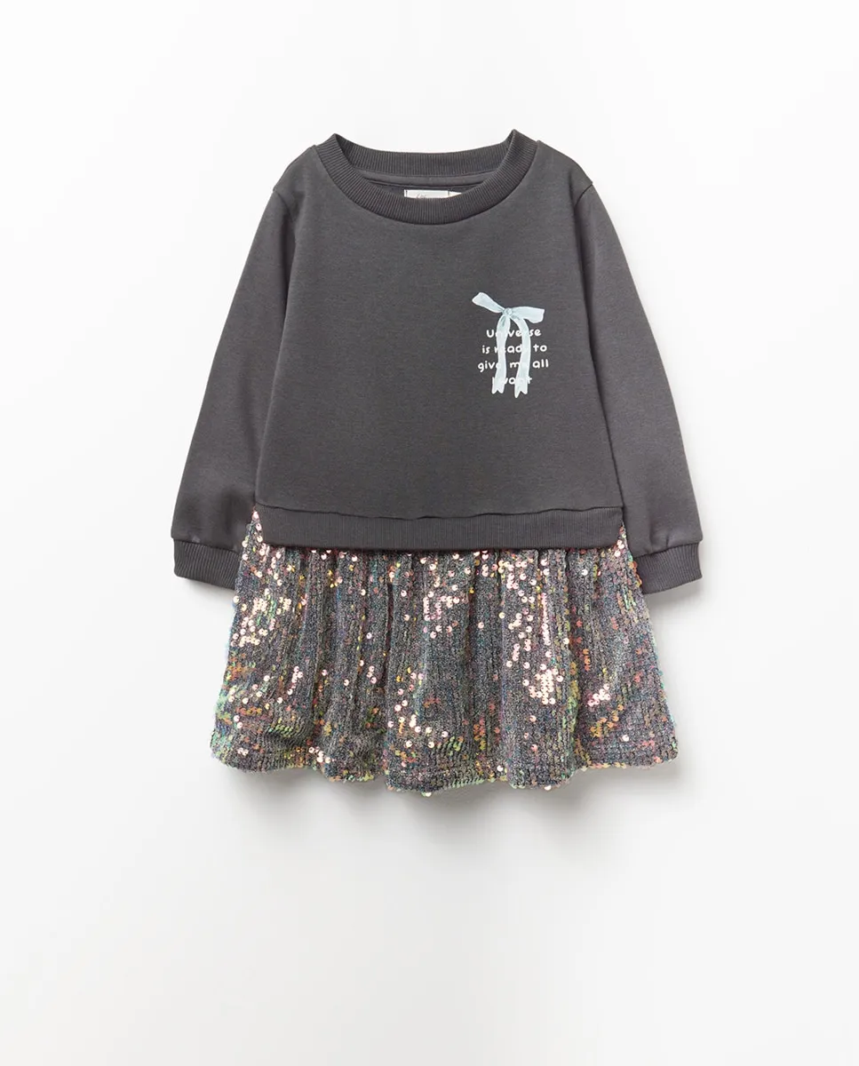 Платье с пайетками Sfera, серый
Платье с пайетками Sfera, серый