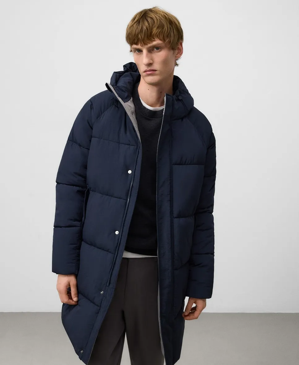 Мужское длинное стеганое пальто Adolfo Dominguez, темно-синий
Мужское длинное стеганое пальто Adolfo Dominguez, темно-синий