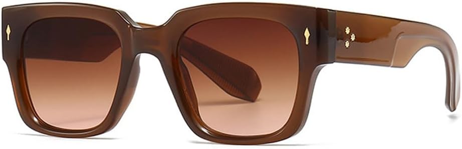 Модные мужские солнцезащитные очки с квадратными заклепками в стиле панк, градиентные очки с защитой от УФ-излучения UV400, женские темно-зеленые солнцезащитные очки WNCKSQ, Brown Tea Pink
Модные мужские солнцезащитные очки с квадратными заклепками в стиле панк, градиентные очки с защитой от УФ-излучения UV400, женские темно-зеленые солнцезащитные очки WNCKSQ, Brown Tea Pink