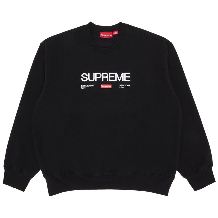 Толстовка Supreme Established Crewneck, черный
Толстовка Supreme Established Crewneck, черный