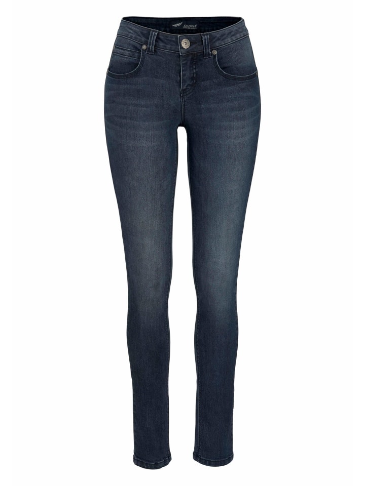 Джинсы скинни темно-синего цвета ARIZONA
Джинсы скинни темно-синего цвета ARIZONA