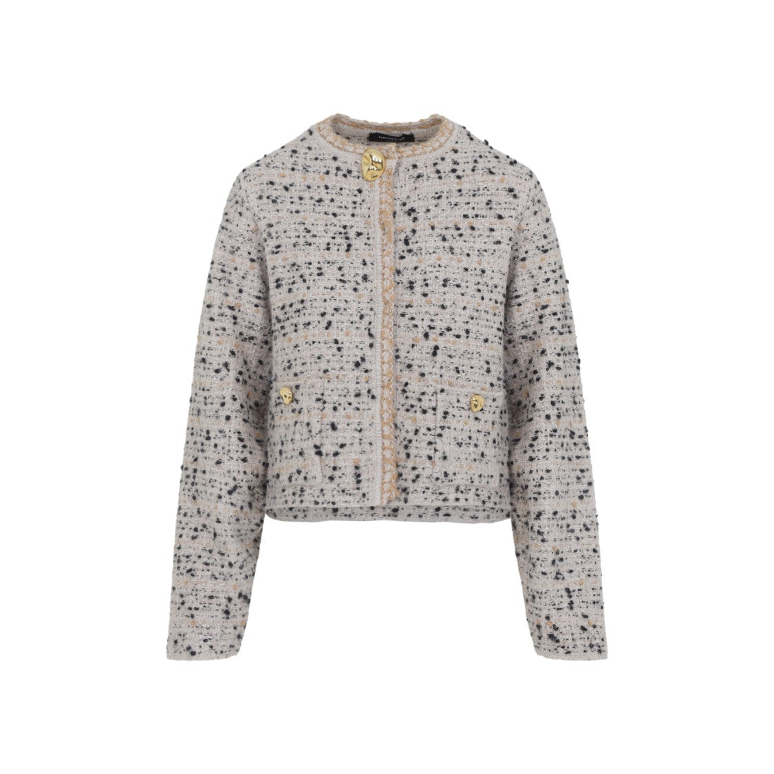 Букле бело-черная куртка из чистой шерсти Fabiana Filippi
Букле бело-черная куртка из чистой шерсти Fabiana Filippi