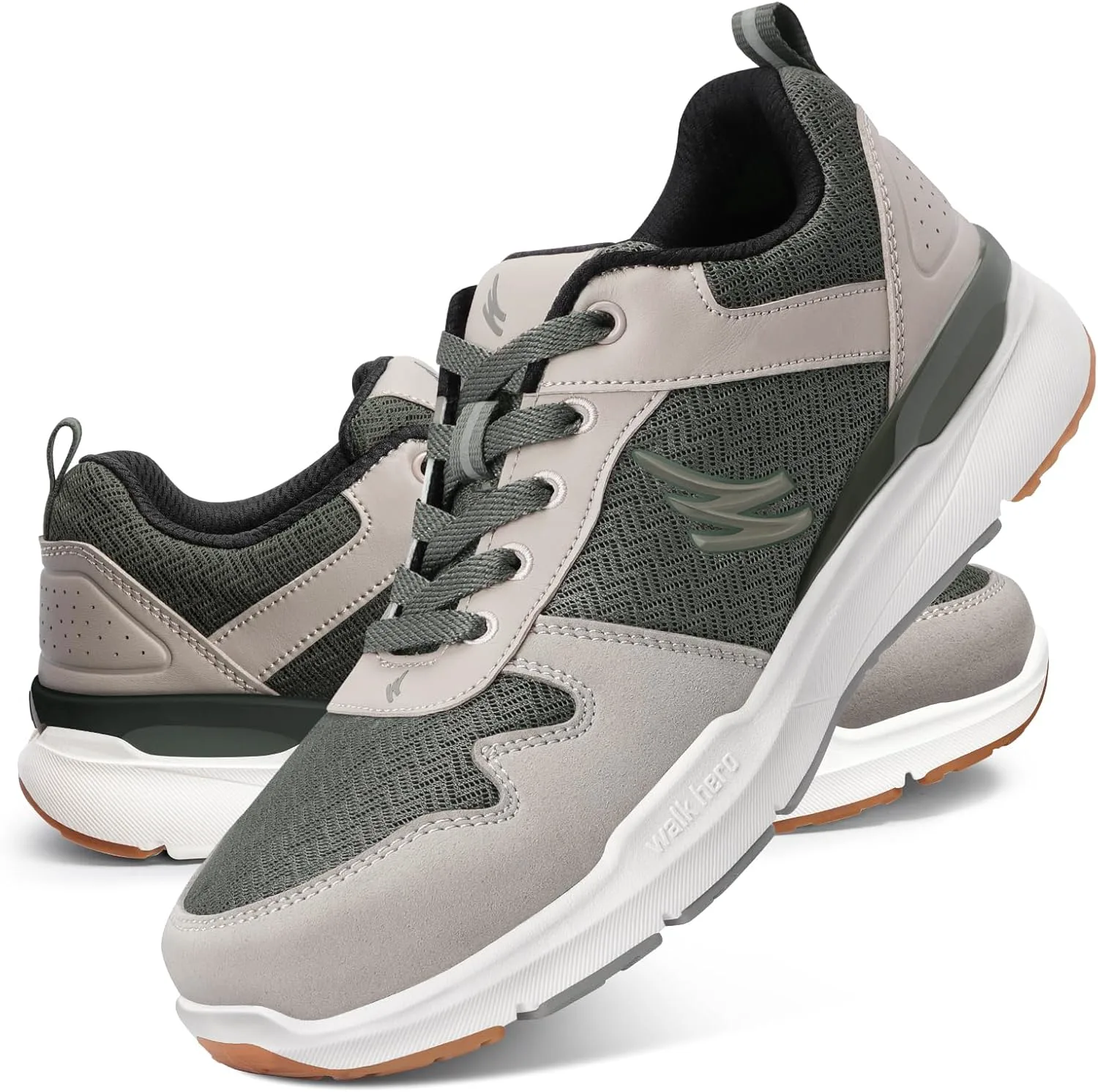 Мужские прогулочные туфли с поддержкой свода стопы - ортопедические удобные кроссовки при подошвенном фасциите - дышащие нескользящие туфли для плоскостопия и снятия боли WALK·HERO COMFORT AND SUPPORT, оливковый
Мужские прогулочные туфли с поддержкой свода стопы - ортопедические удобные кроссовки при подошвенном фасциите - дышащие нескользящие туфли для плоскостопия и снятия боли WALK·HERO COMFORT AND SUPPORT, оливковый