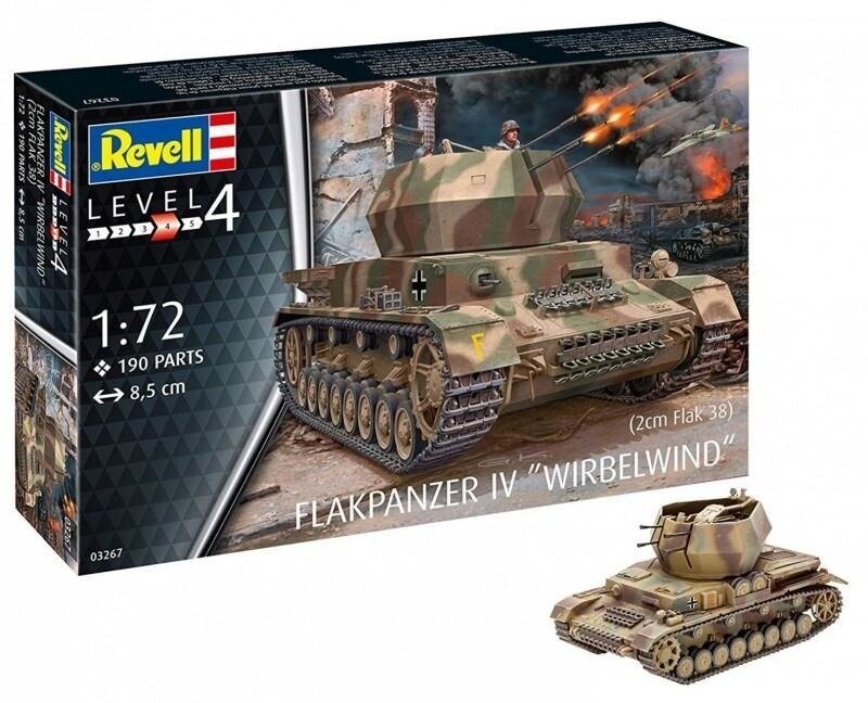 Revell, Flakpanzer IV Wirbelwind 2см, Пластиковая модель
Revell, Flakpanzer IV Wirbelwind 2см, Пластиковая модель