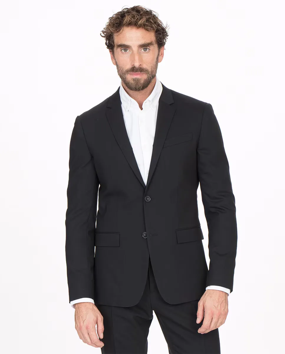 Черный гладкий мужской пиджак узкого кроя Calvin Klein, черный
Черный гладкий мужской пиджак узкого кроя Calvin Klein, черный