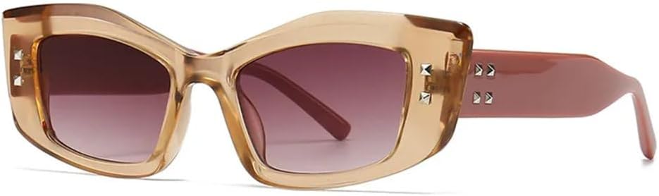 Ретро-солнцезащитные очки «кошачий глаз» с заклепками для женщин, модные квадратные солнцезащитные очки с защитой от УФ-излучения UV400 для мужчин и для водителей LJTJTAV, C6 Champagne
Ретро-солнцезащитные очки «кошачий глаз» с заклепками для женщин, модные квадратные солнцезащитные очки с защитой от УФ-излучения UV400 для мужчин и для водителей LJTJTAV, C6 Champagne