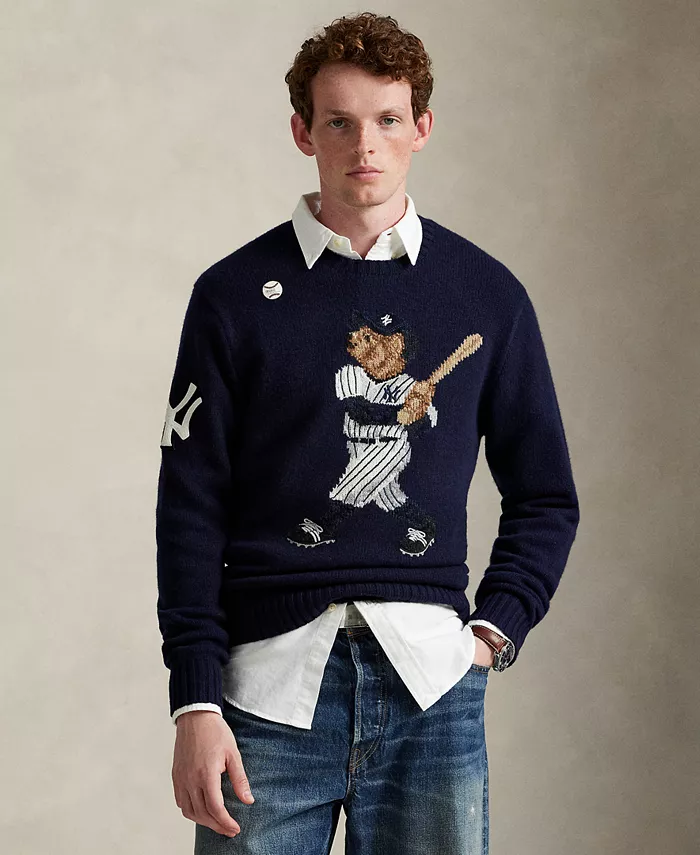 Мужской свитер Yankees Bear с длинными рукавами Polo Ralph Lauren, синий
Мужской свитер Yankees Bear с длинными рукавами Polo Ralph Lauren, синий