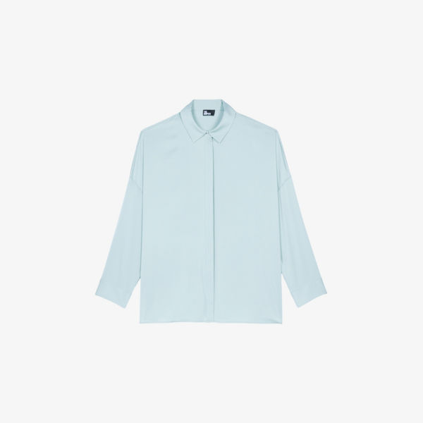 Рубашка The Kooples свободного кроя с длинными рукавами из эластичного шелка, мультиколор
Рубашка The Kooples свободного кроя с длинными рукавами из эластичного шелка, мультиколор