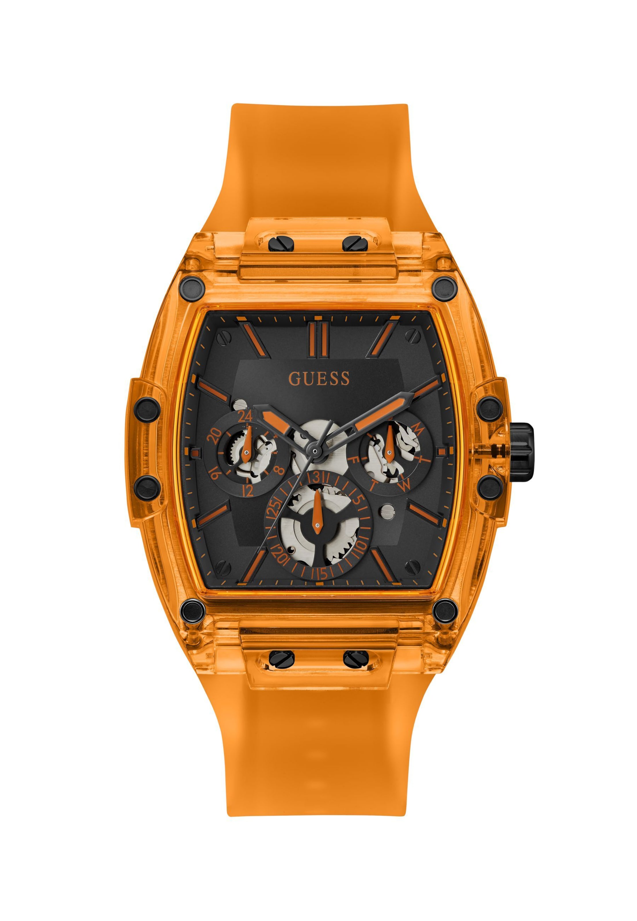 GUESS Часы Analog 'Phoenix' в оранжевом цвете
GUESS Часы Analog 'Phoenix' в оранжевом цвете