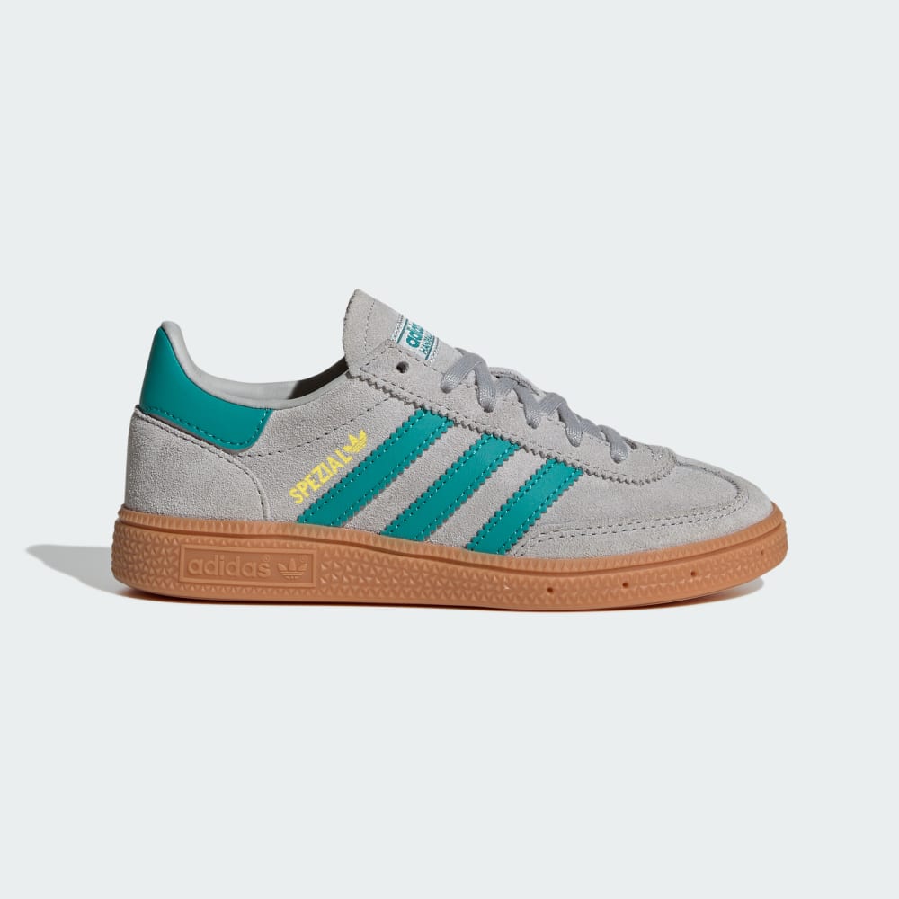 Кроссовки Adidas Handball Spezial Shoes Kids, цвет Grey Two/Pure Teal/Gum
Кроссовки Adidas Handball Spezial Shoes Kids, цвет Grey Two/Pure Teal/Gum