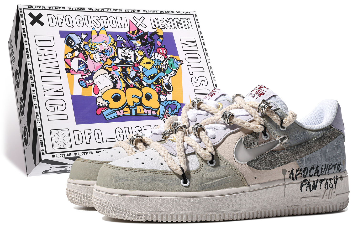 Кроссовки Nike Air Force 1 Low ADCDAVINCI Custom, постапокалиптическая фантазия мужские серо-зелено-фиолетовые
Кроссовки Nike Air Force 1 Low ADCDAVINCI Custom, постапокалиптическая фантазия мужские серо-зелено-фиолетовые