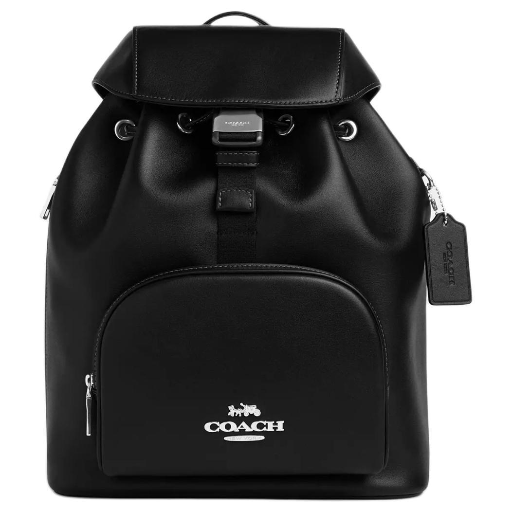 COACH Утончённый рюкзак из телячьей кожи унисекс серебристо-чёрный
COACH Утончённый рюкзак из телячьей кожи унисекс серебристо-чёрный