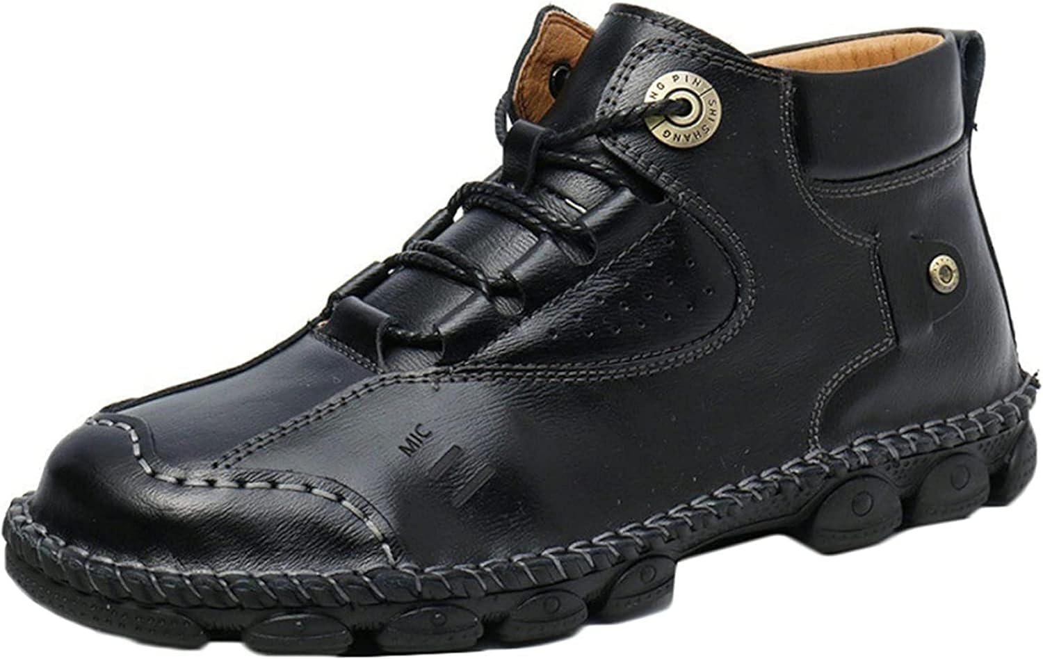 Мужские ботинки Yiozoi с шнуровкой для прогулок на открытом воздухе, с круглым носком, осенне-зимние, высокие, классического простого стиля, повседневные мужские ботинки, черный
Мужские ботинки Yiozoi с шнуровкой для прогулок на открытом воздухе, с круглым носком, осенне-зимние, высокие, классического простого стиля, повседневные мужские ботинки, черный