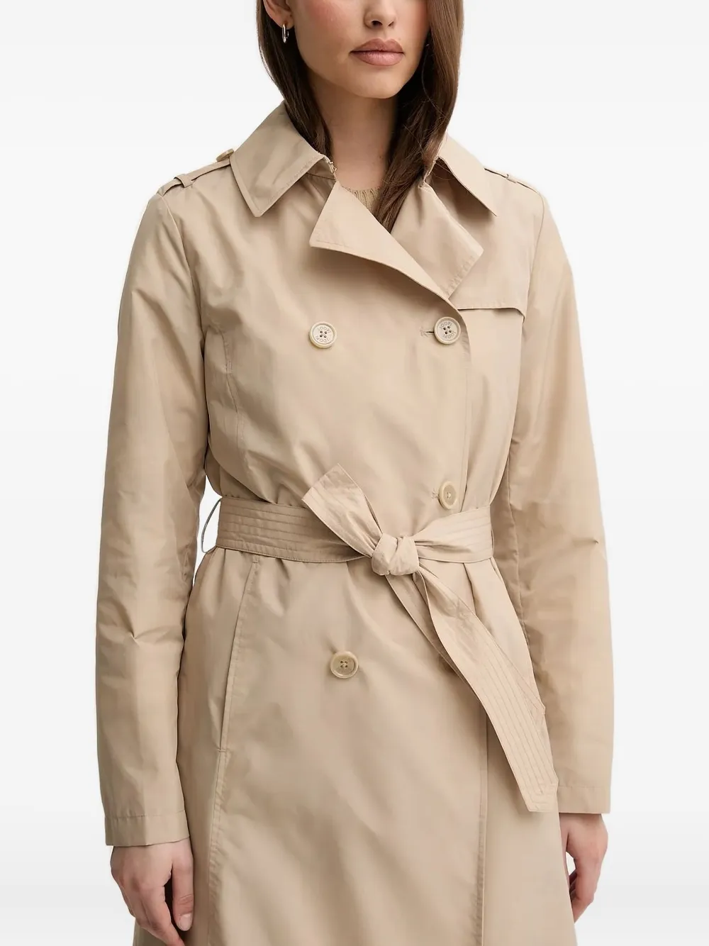 Двубортный тренчкот с поясом Joop!, нейтральный
Двубортный тренчкот с поясом Joop!, нейтральный