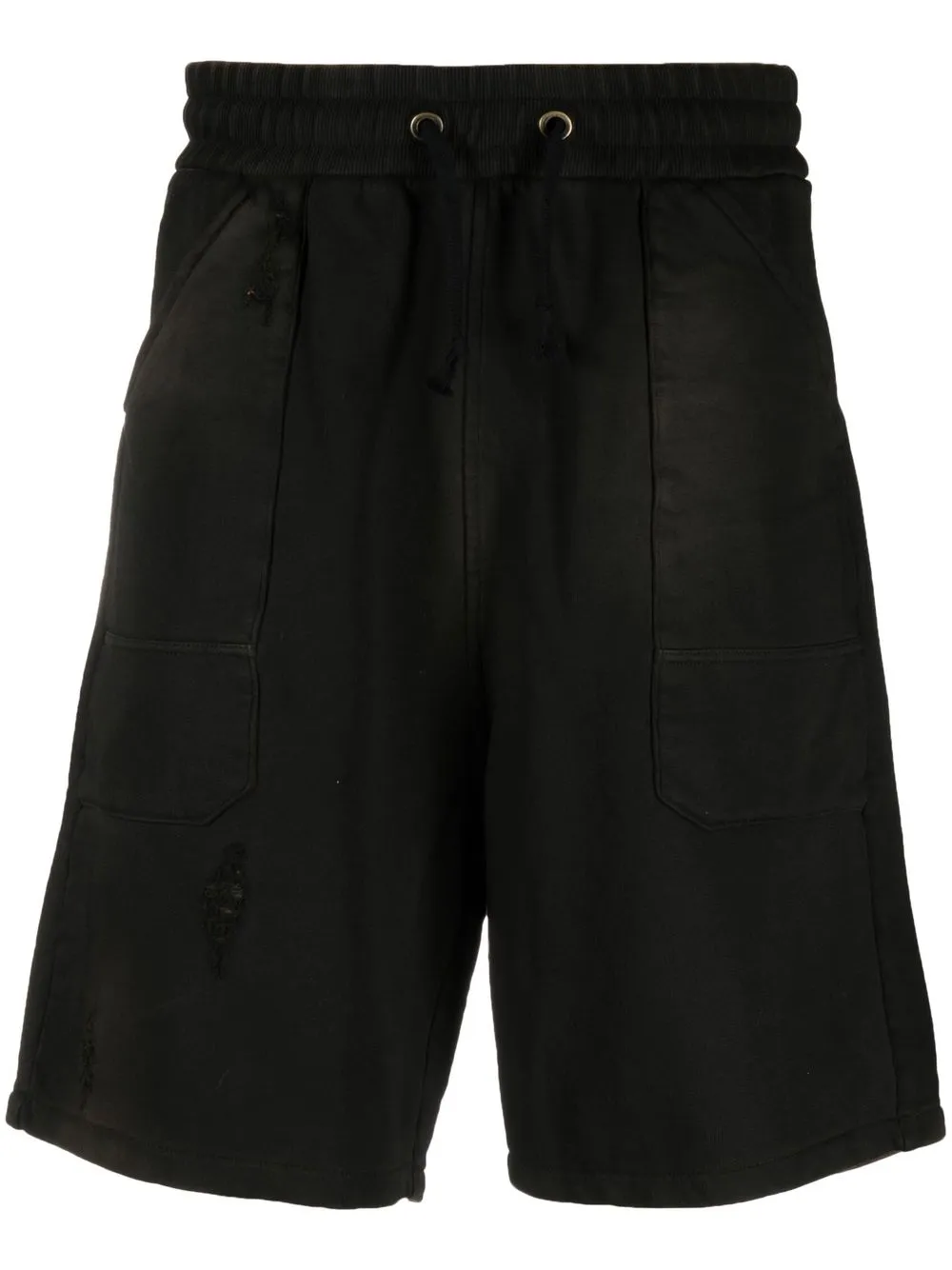 Рваные хлопковые шорты BALMAIN, черный
Рваные хлопковые шорты BALMAIN, черный