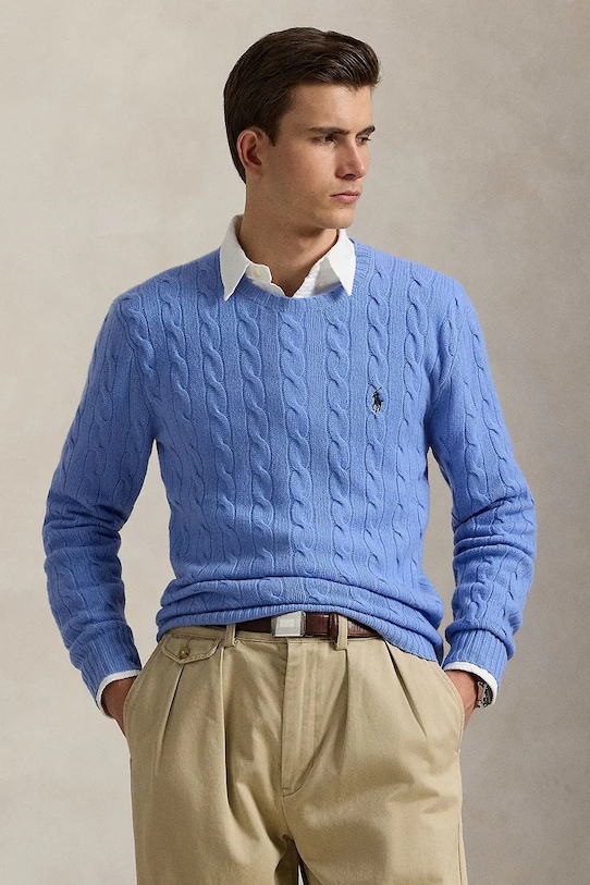 Шерстяной свитер Polo Ralph Lauren, синий
Шерстяной свитер Polo Ralph Lauren, синий