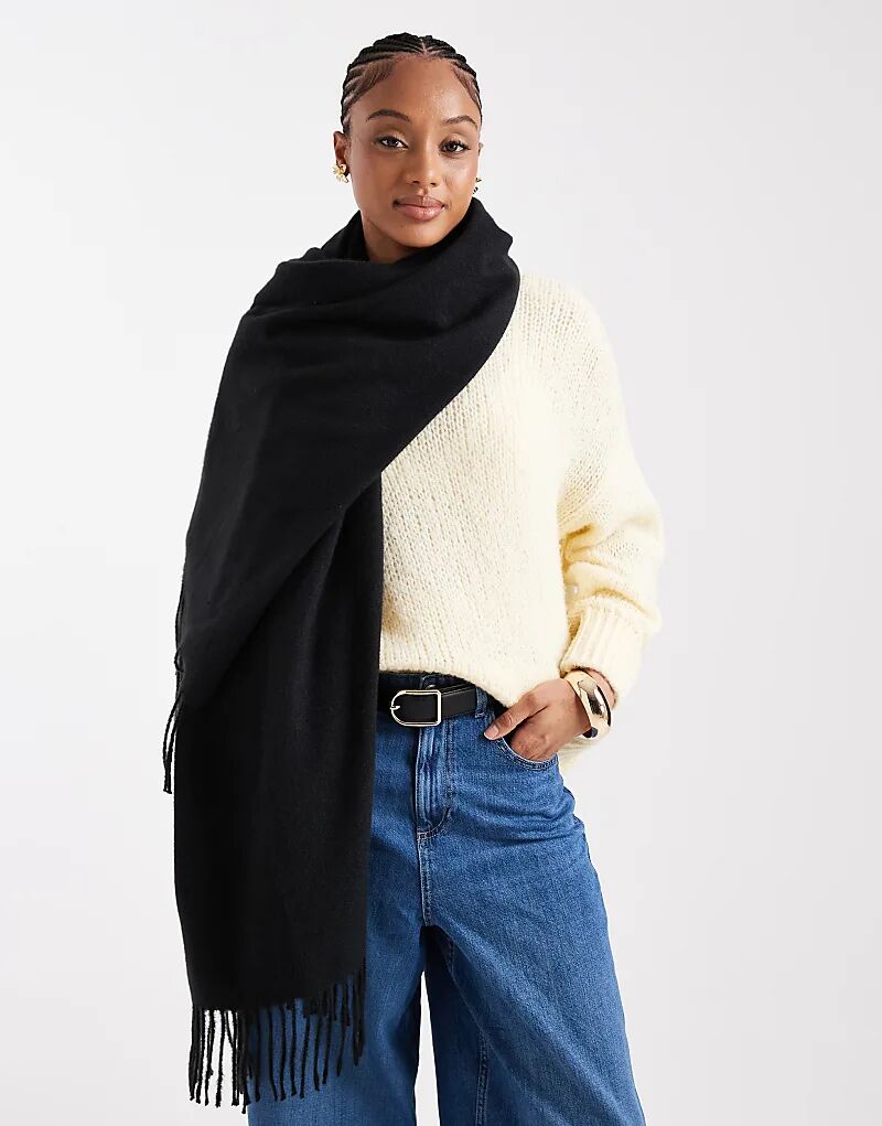 Базовый шарф New Look черного цвета
Базовый шарф New Look черного цвета