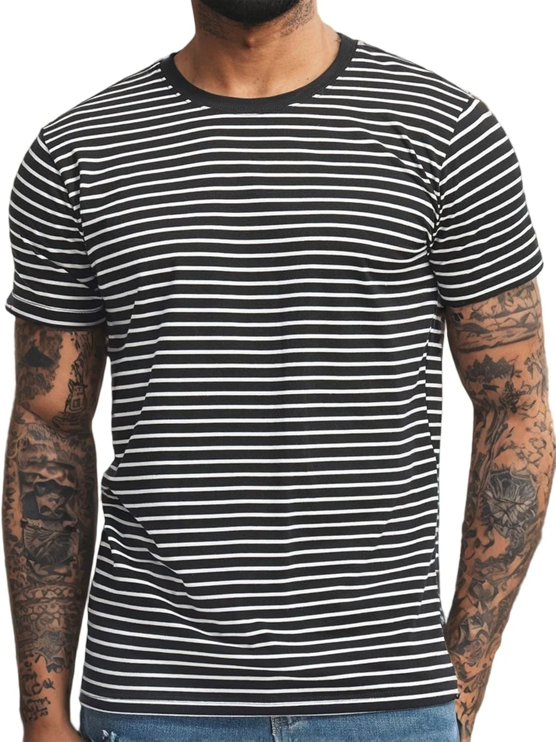 Мужская футболка с коротким рукавом, полоска, хлопок Am Direct
Мужская футболка с коротким рукавом, полоска, хлопок Am Direct