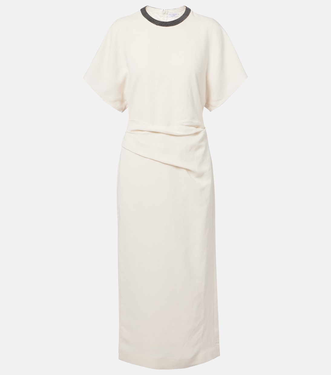 Платье миди из смесовой льняной ткани Brunello Cucinelli, Panna
Платье миди из смесовой льняной ткани Brunello Cucinelli, Panna