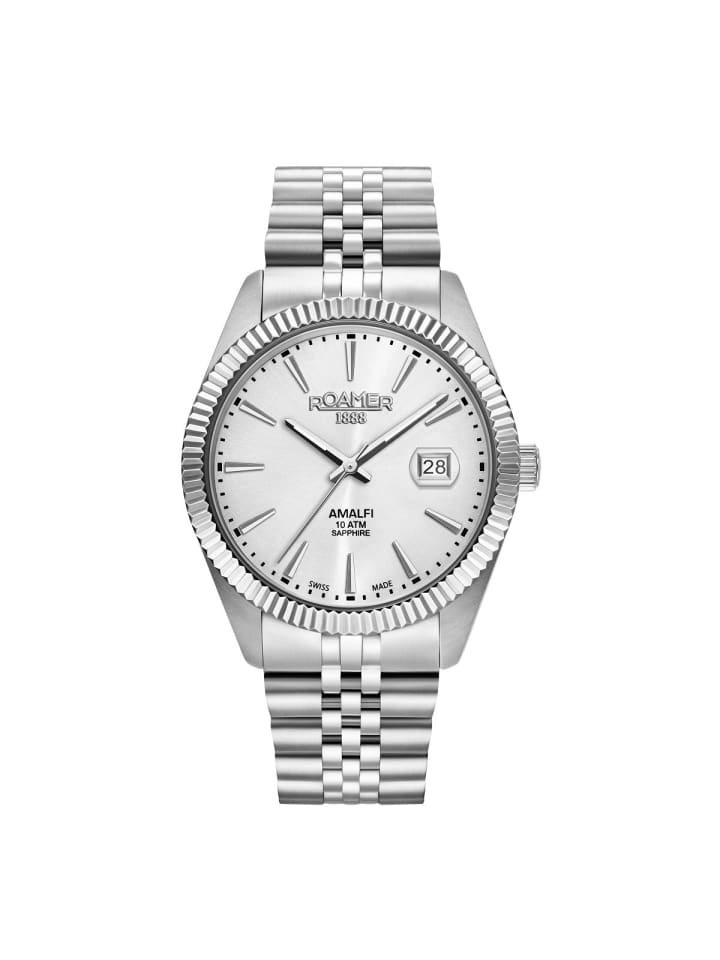 Roamer Кварцевые часы 852833 41 11 20 серебристого цвета
Roamer Кварцевые часы 852833 41 11 20 серебристого цвета