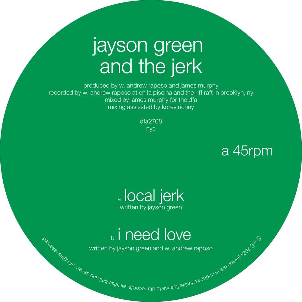Виниловая пластинка LP Local Jerk / I Need Love (12") - Jayson Green 
Виниловая пластинка LP Local Jerk / I Need Love (12") - Jayson Green
