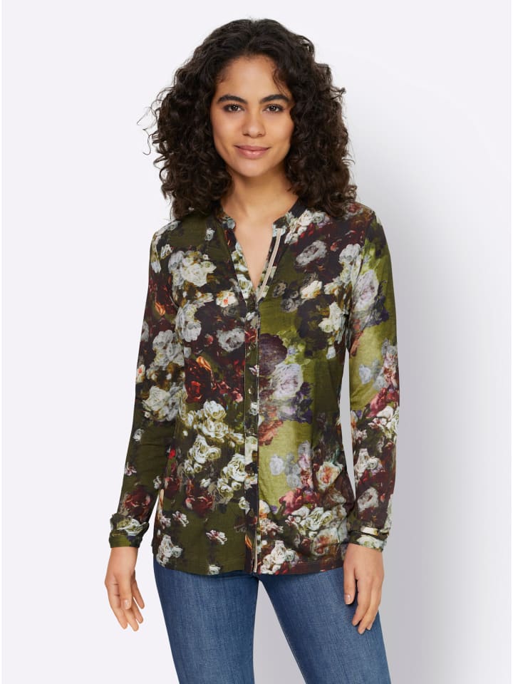 Блузка-рубашка цвета хаки Heine
Блузка-рубашка цвета хаки Heine