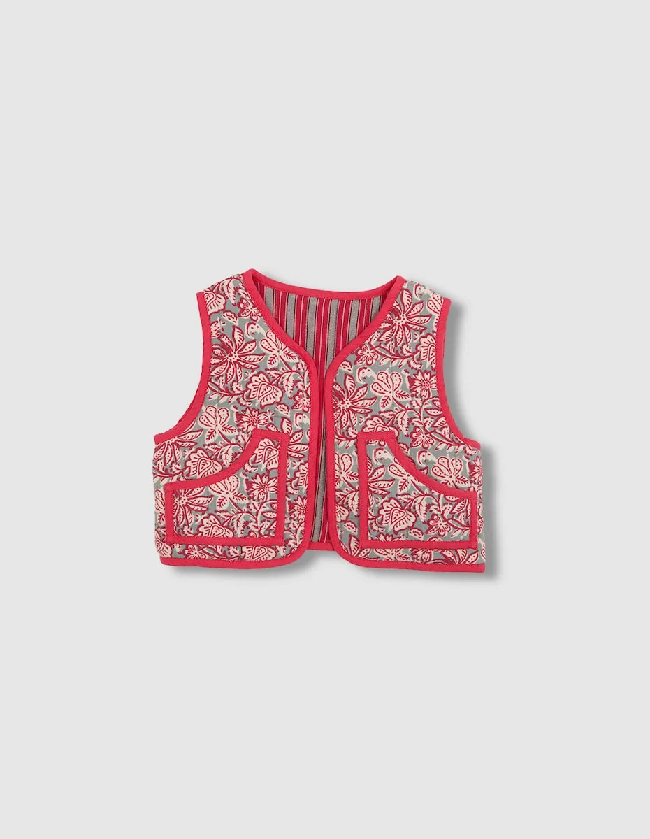 Двусторонний стеганый детский жилет Gocco, темно-зеленый
Двусторонний стеганый детский жилет Gocco, темно-зеленый