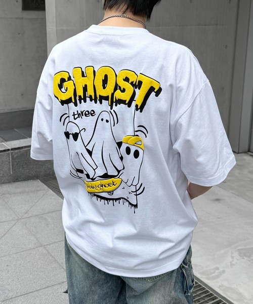 Футболка с коротким рукавом, принт Ghost Foam Back Print Big Silhouette, бренд ILL'S, цвет белый
Футболка с коротким рукавом, принт Ghost Foam Back Print Big Silhouette, бренд ILL'S, цвет белый