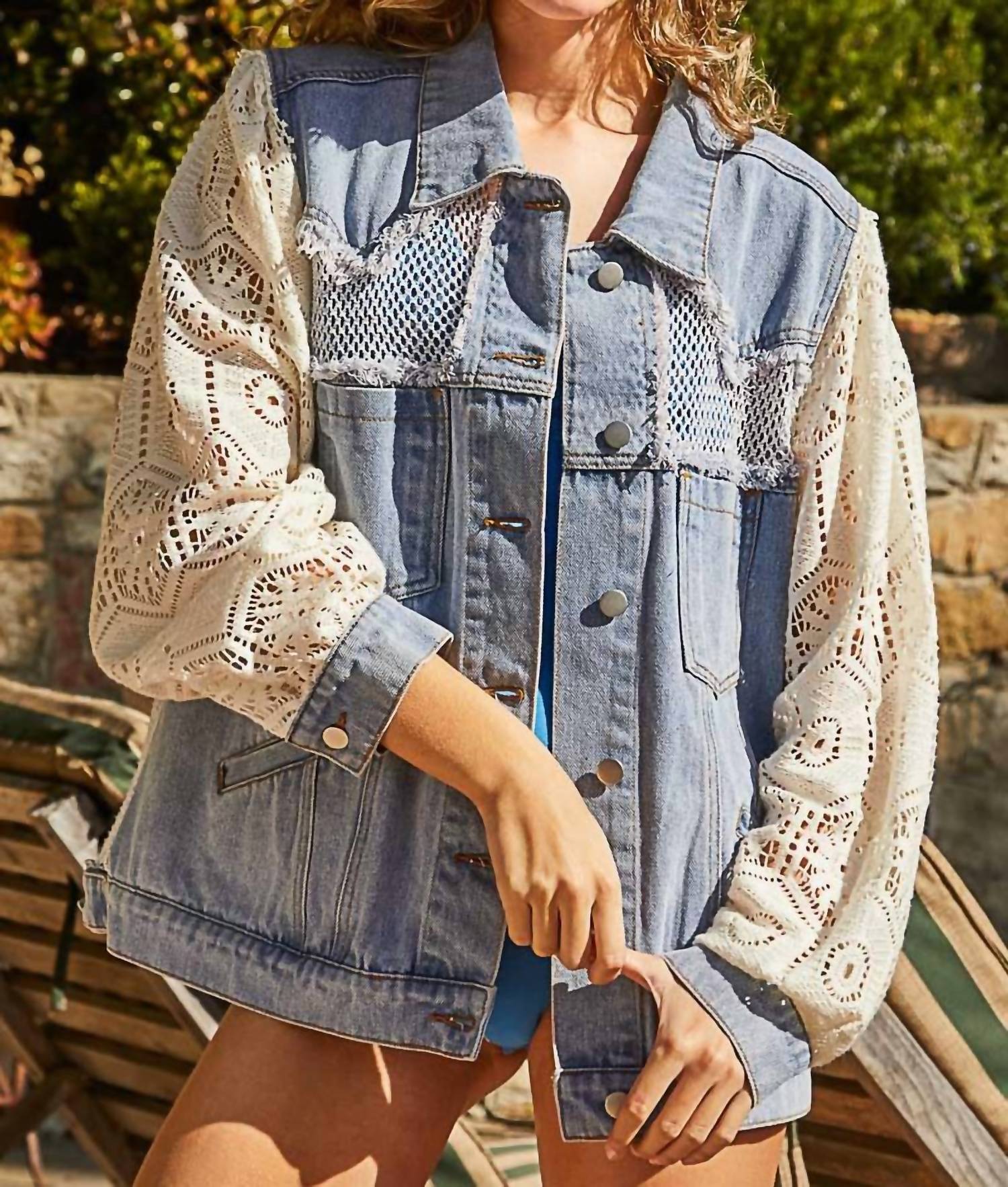 Джинсовая куртка с оригинальным рукавом синего цвета POL, Синий, Джинсовая куртка с оригинальным рукавом синего цвета POL
Джинсовая куртка с оригинальным рукавом синего цвета POL, Синий, Джинсовая куртка с оригинальным рукавом синего цвета POL