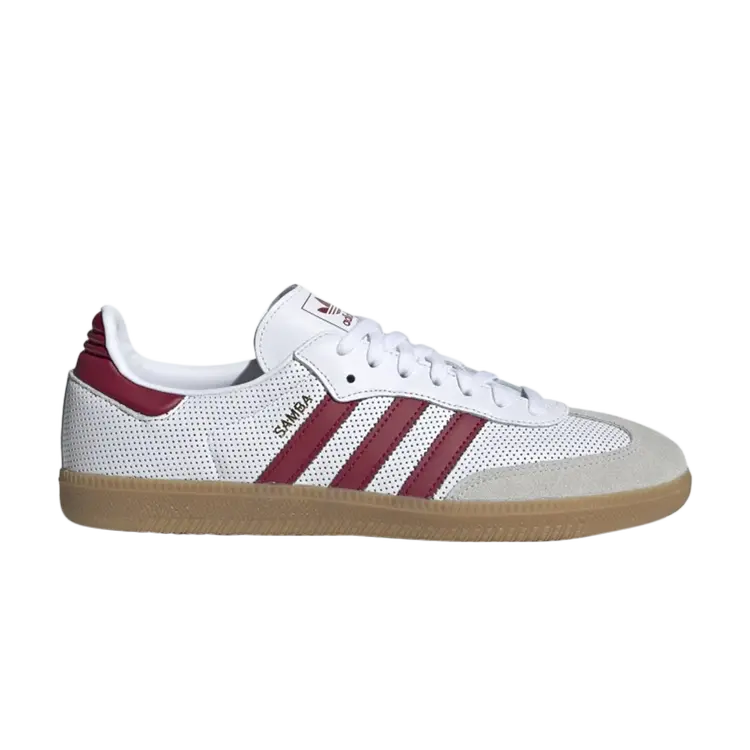 Кроссовки Adidas Samba OG 'White Collegiate Burgundy', белый, Белый;коричневый, Кроссовки Adidas Samba OG 'White Collegiate Burgundy', белый 
Кроссовки Adidas Samba OG 'White Collegiate Burgundy', белый, Белый;коричневый, Кроссовки Adidas Samba OG 'White Collegiate Burgundy', белый