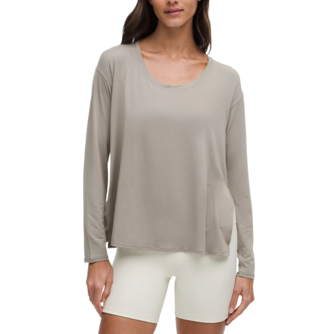 Женская рубашка с круглым вырезом Lululemon, warm umber серый/wshg
Женская рубашка с круглым вырезом Lululemon, warm umber серый/wshg