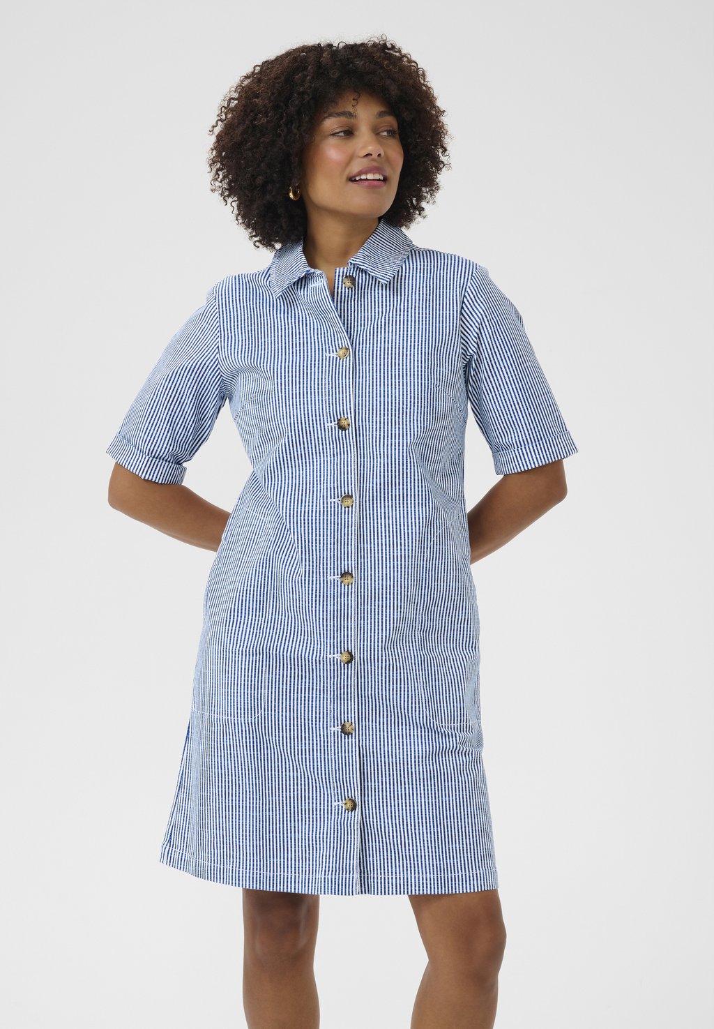 Платье-рубашка Cream, синий 
Платье-рубашка Cream, синий