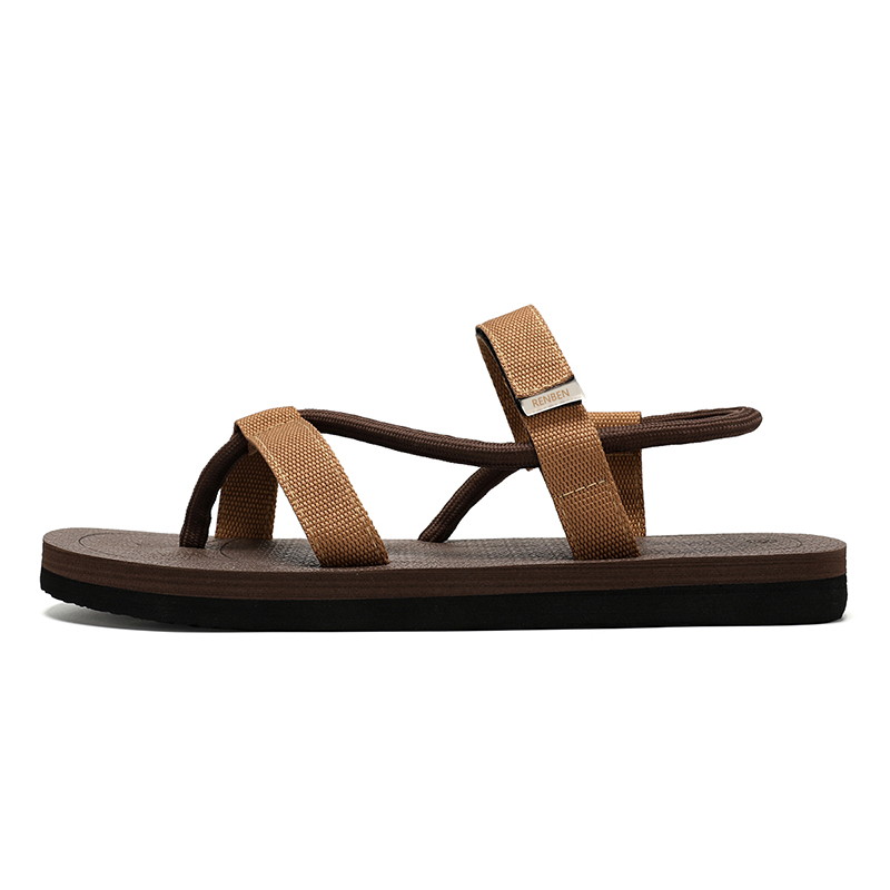 Нескользящие износостойкие шлепанцы мужские RENBEN, Brown
Нескользящие износостойкие шлепанцы мужские RENBEN, Brown