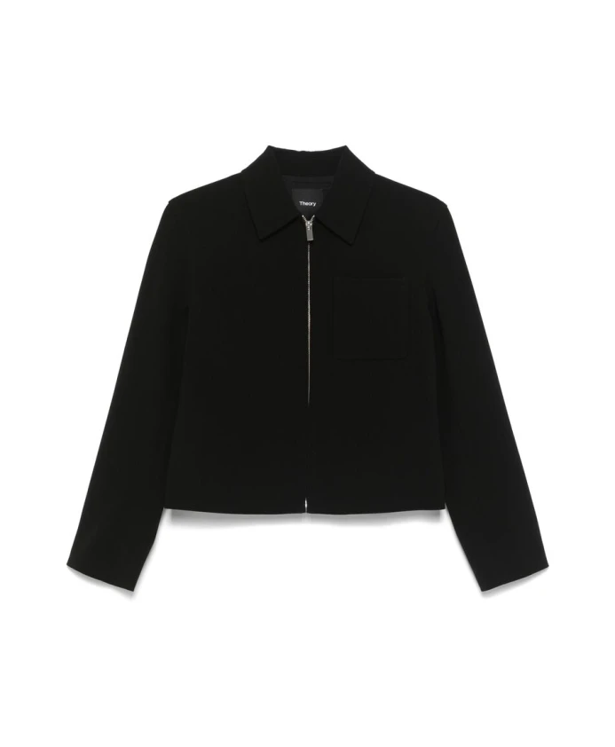 Черная куртка с застежкой-молнией спереди. Theory, черный
Черная куртка с застежкой-молнией спереди. Theory, черный