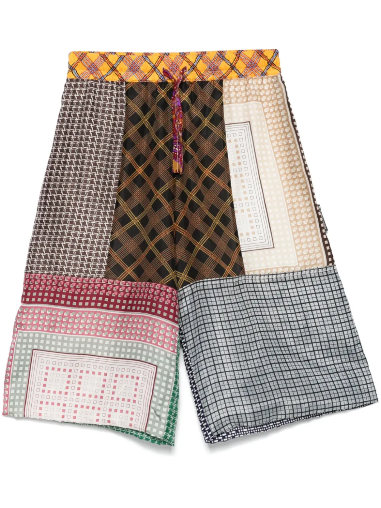 Marine Serre шелковые шорты, коричневый
Marine Serre шелковые шорты, коричневый