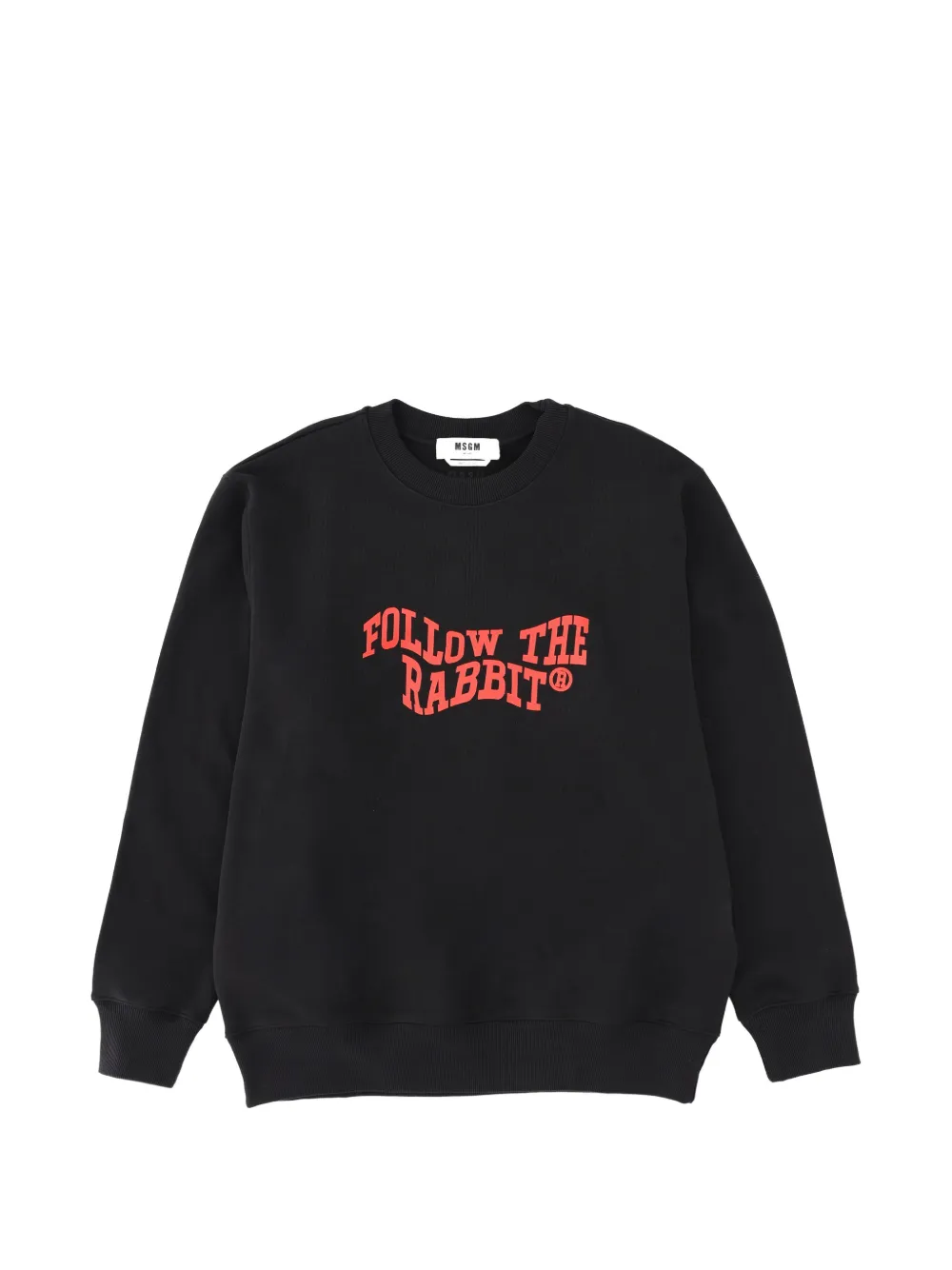 Хлопковый свитшот с кроликом MSGM, черный
Хлопковый свитшот с кроликом MSGM, черный