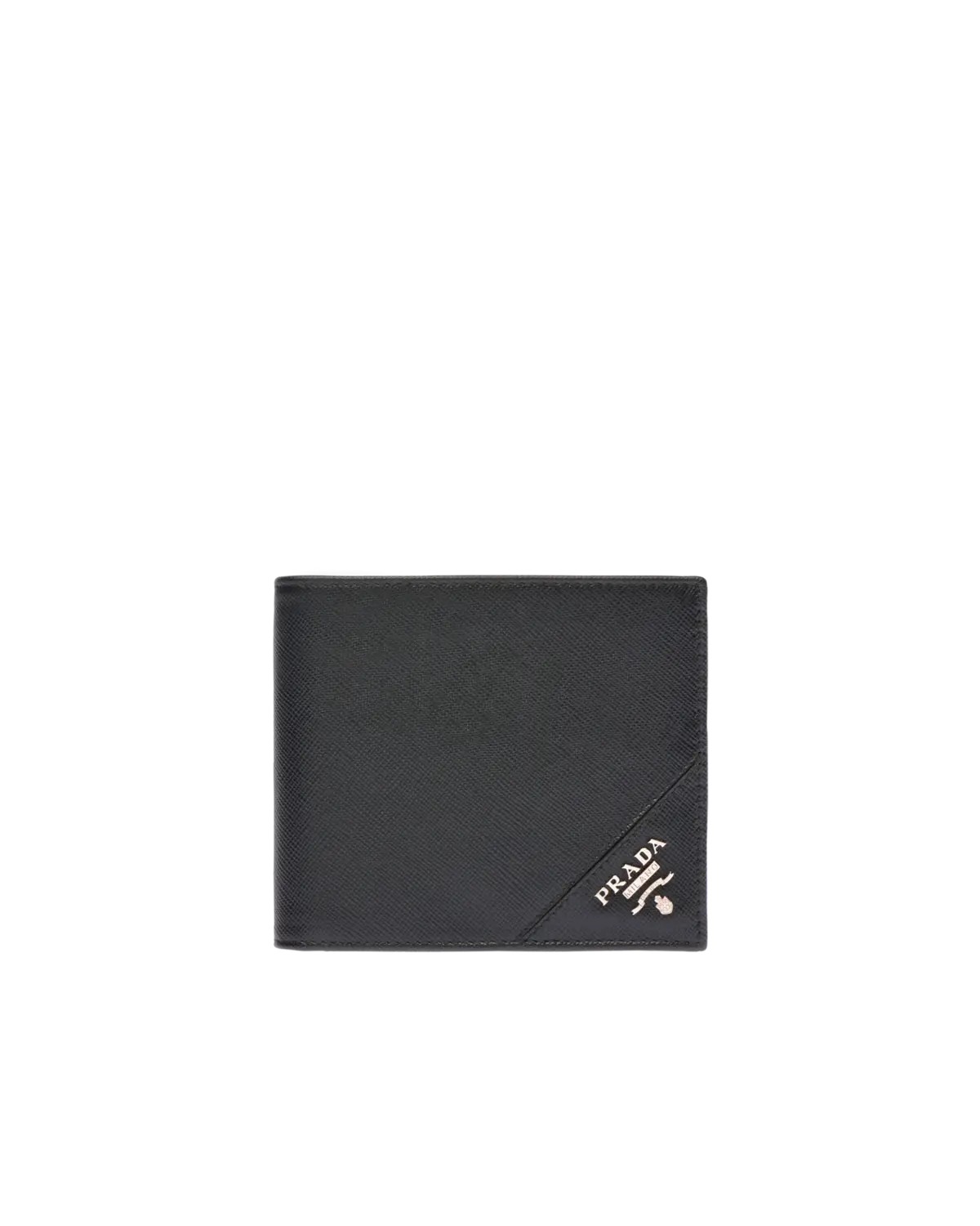 Кошелек из сафьяновой кожи с монетницей Prada, черный
Кошелек из сафьяновой кожи с монетницей Prada, черный