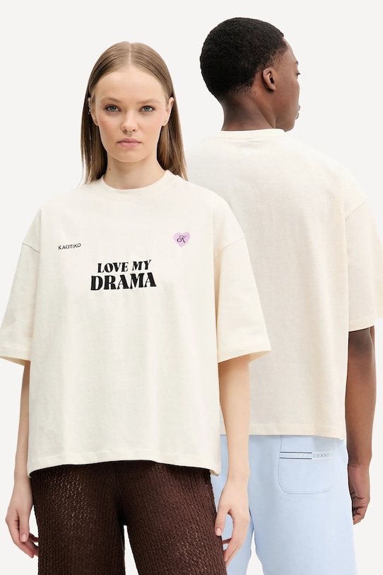Хлопковая футболка Kaotiko, бежевый
Хлопковая футболка Kaotiko, бежевый
