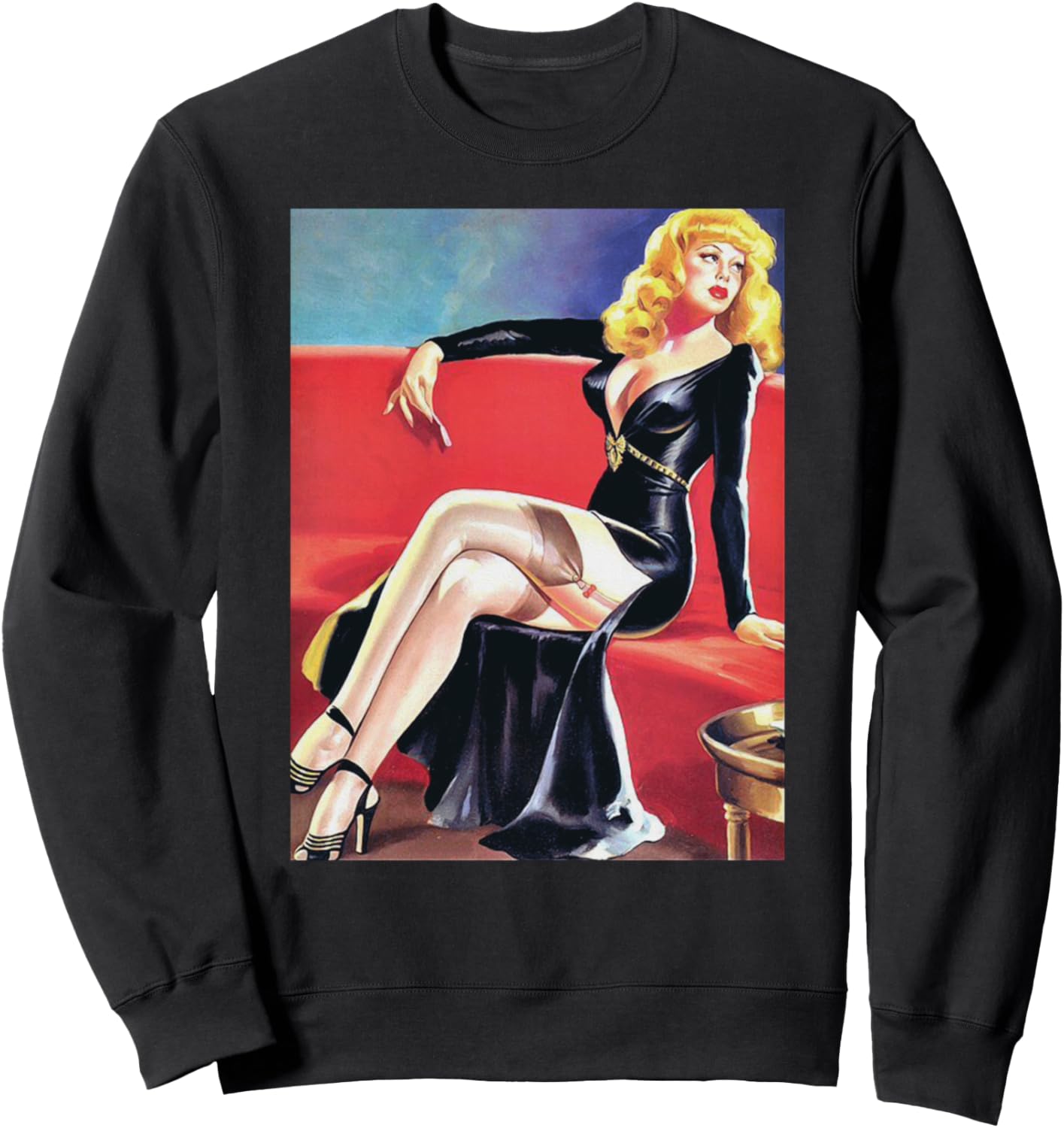 Блондинка в стиле пин-ап в черном платье и на каблуках - Ретро-толстовка с изображением девушки в стиле пин-ап, черная (black 19-3911tcx), размер S A Fun, Sensual, Classic Pin-Up Girl Gift, Черный, Блондинка в стиле пин-ап в черном платье и на каблуках -
Блондинка в стиле пин-ап в черном платье и на каблуках - Ретро-толстовка с изображением девушки в стиле пин-ап, черная (black 19-3911tcx), размер S A Fun, Sensual, Classic Pin-Up Girl Gift, Черный, Блондинка в стиле пин-ап в черном платье и на каблуках -